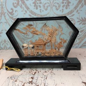 Miniature Chinese Cork Sculpture